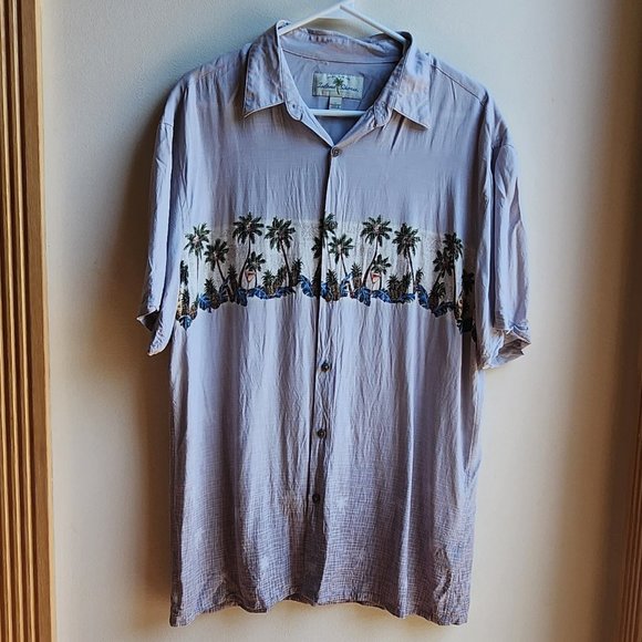 Island Shores Tropical Button Down Shirt Size Large - Picture 1 of 12